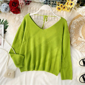 Bluza dama - model lat cu decolteu in V in mai multe culori