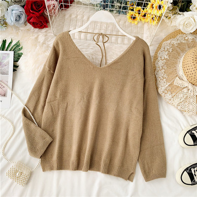 Bluza dama - model lat cu decolteu in V in mai multe culori