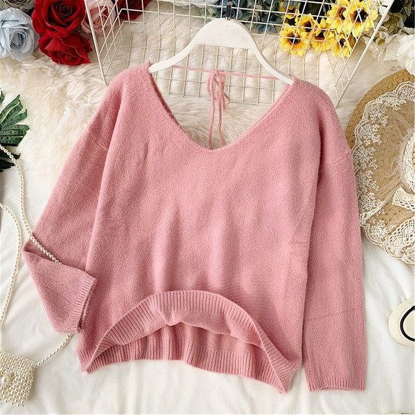 Bluza dama - model lat cu decolteu in V in mai multe culori