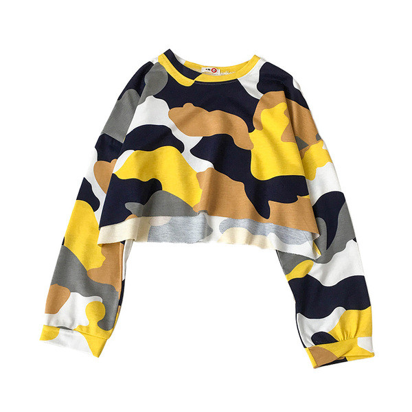 Bluza de dama de camuflaj in trei culori model lat