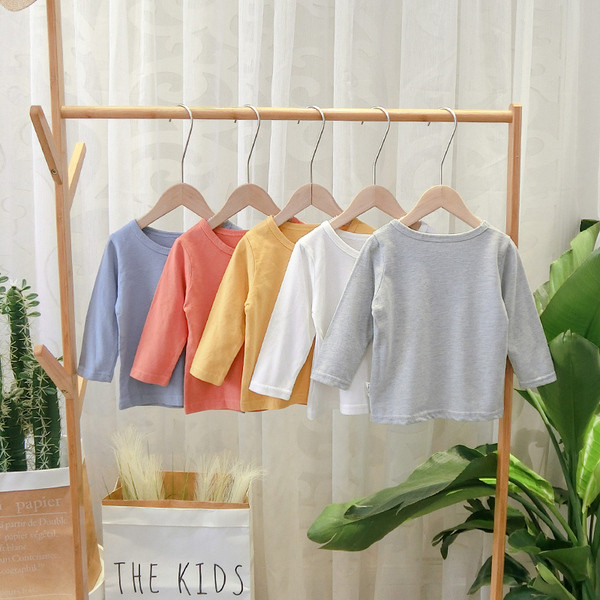 Bluza casual pentru copii cu decolteu O cu broderie in mai multe culori