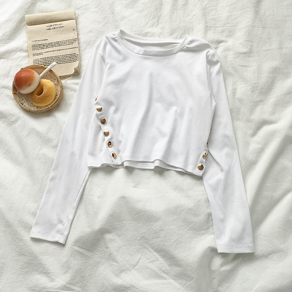 Bluza de dama actuala in patru culori - cu nasturi