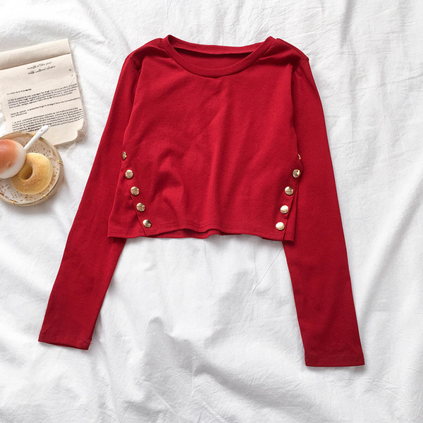 Bluza de dama actuala in patru culori - cu nasturi