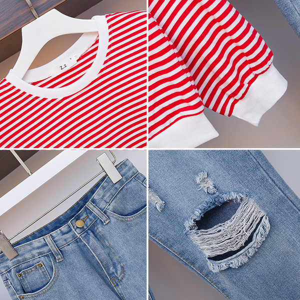 Női blúz és farmer szett 4XL méretig