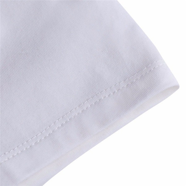 Tricou casual barbatesc cu aplicatie alba