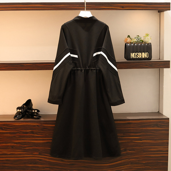 Rochie casual de dama cu legaturi in talie si marimi pana la 5XL