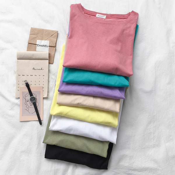 Casual γυναικεία  μπλούζα σε διάφορα χρώματα-καθαρό μοντέλο