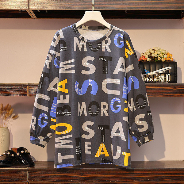 Μοντέρνα γυναικεία μπλούζα με μακριά μανίκια σε δύο χρώματα