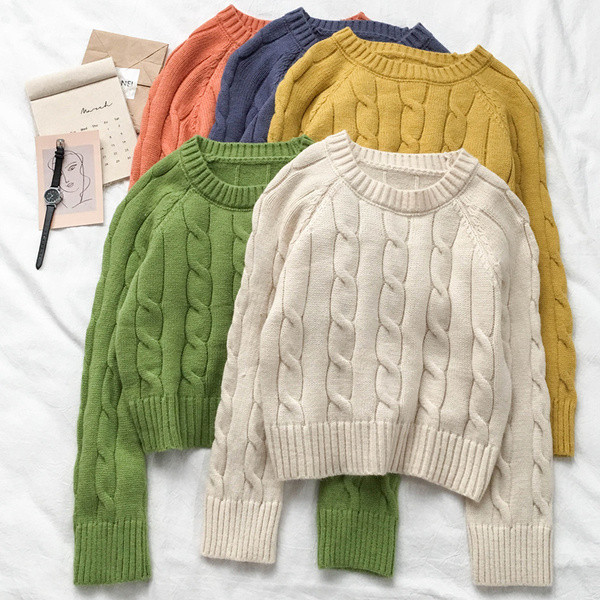 Pulover de dama modern in mai multe culori cu decolteu O