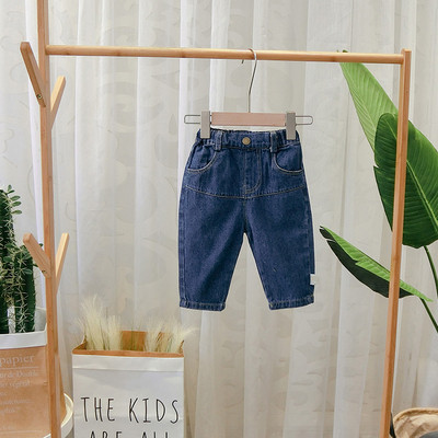 Νέο μοντέλο παιδικό τζιν παντελόνι με τσέπες σε μπλε χρώμα 