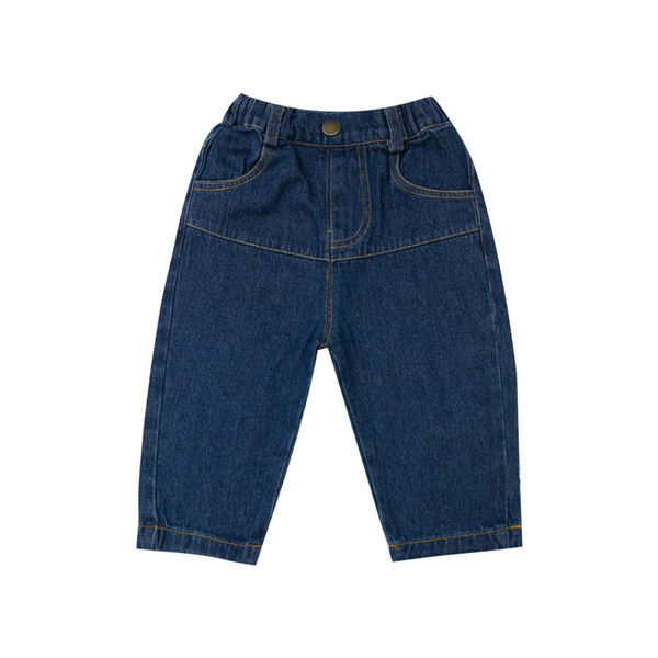 Νέο μοντέλο παιδικό τζιν παντελόνι με τσέπες σε μπλε χρώμα 