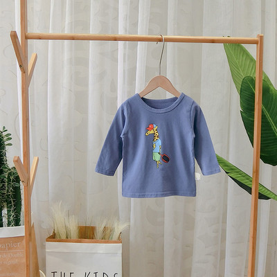 Καθημερινή παιδική μπλούζα με  εφαρμογή - διάφορα χρώματα