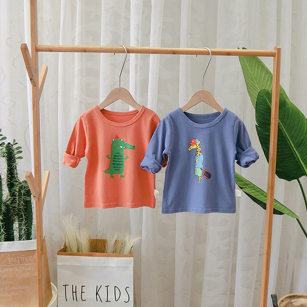 Καθημερινή παιδική μπλούζα με  εφαρμογή - διάφορα χρώματα