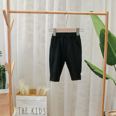 Model nou de pantaloni copii pentru baieti in gri si negru