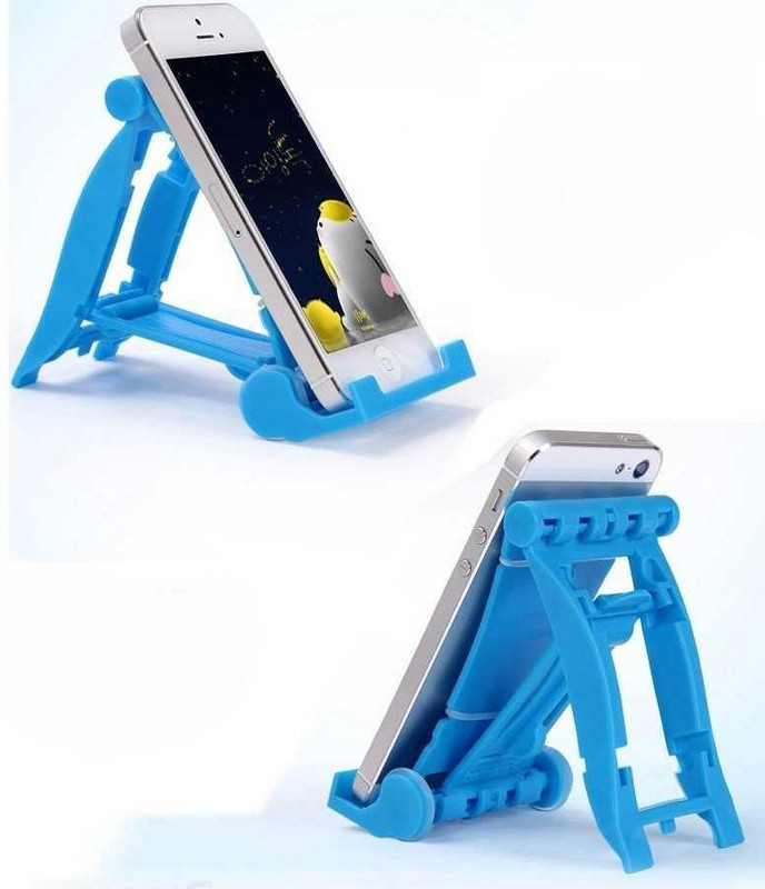 Πλαστική βάση ταμπλέτας, τηλέφωνο γραφείου, iPad και επίπεδα προσαρμογής γωνιών - μπλε χρώμα