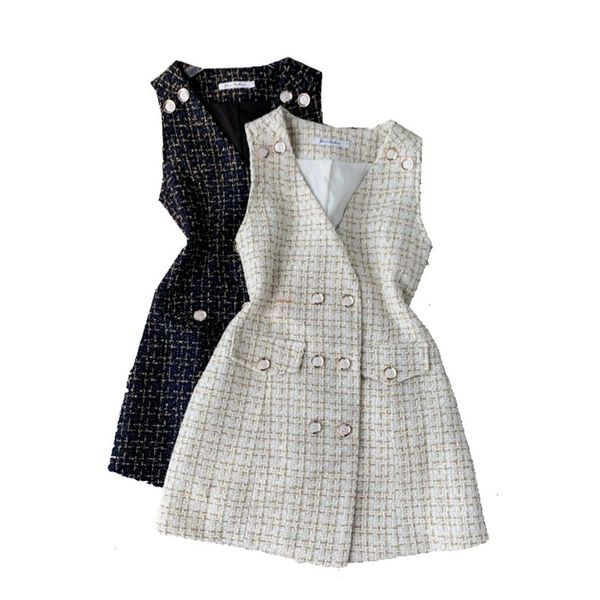 Rochie de dama cu decolteu in V in doua culori