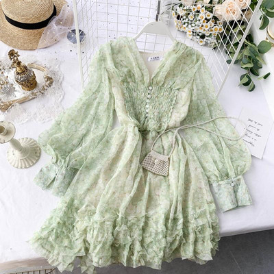 Κομψό γυναικείο φόρεμα με μακρύ μανίκι σε τρία χρώματα