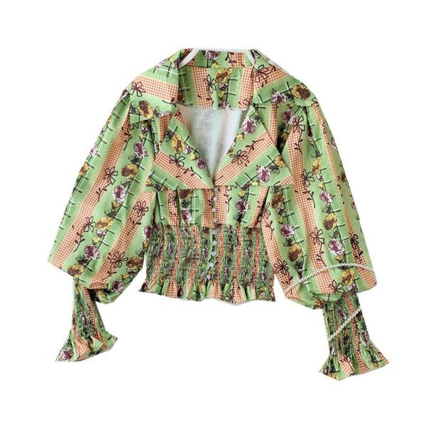 Bluza de dama colorata cu talie elastica