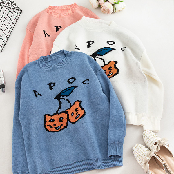 Καθημερινό  γυναικείο πουλόβερ - σε τρία χρώματα