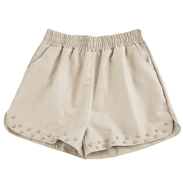 Κοντά  γυναικεία παντελόνια από οικολογικό δέρμα σε τέσσερα χρώματα