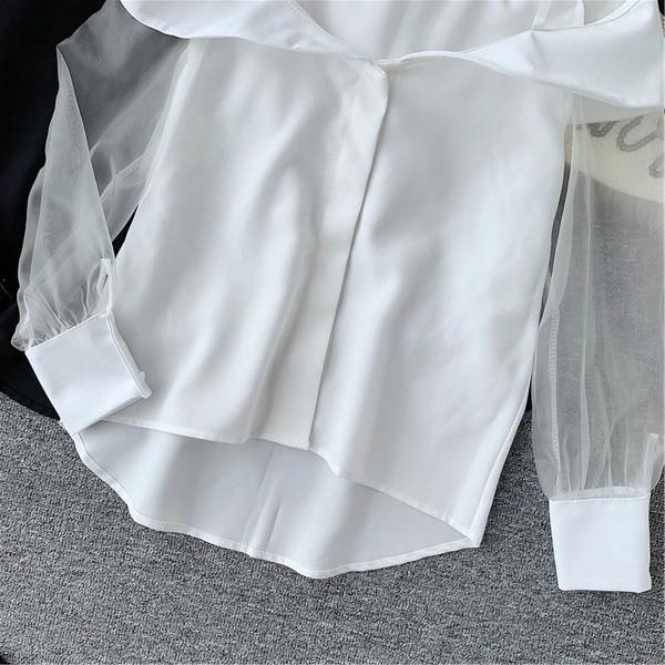 Γυναικεία μπλούζα με μανίκια δαντέλας σε διάφορα χρώματα