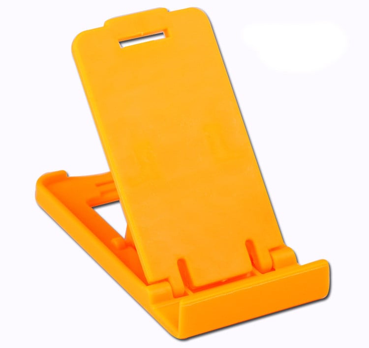Пластмасова стойка за Телефон за бюро, 5 степени за корекция на ъгъла - Оранжев цвят