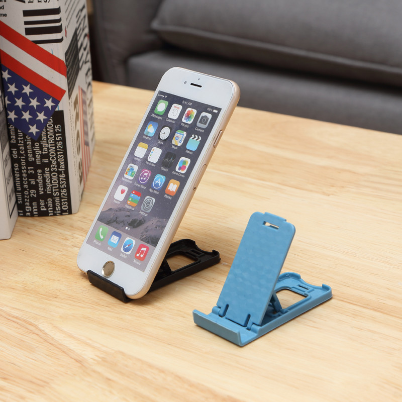 Пластмасова стойка за Телефон за бюро, 5 степени за корекция на ъгъла - Син цвят