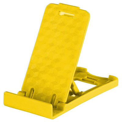 Пластмасова стойка за Телефон за бюро, 5 степени за корекция на ъгъла - Жълт цвят