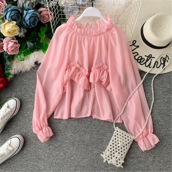 Γυναικεία δαντελένια μπλούζα σε διάφορα χρώματα