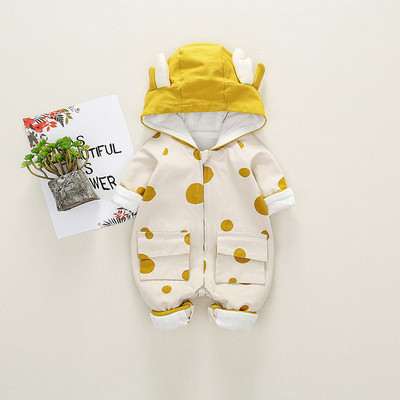 Μοντέρνα Baby Jumpsuit -  για κορίτσια και αγόρια με κουκούλα