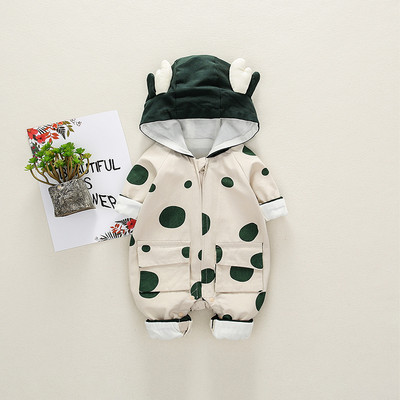 Μοντέρνα Baby Jumpsuit -  για κορίτσια και αγόρια με κουκούλα