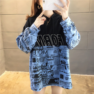 Γυναικεία μπλούζα σε τρία χρώματα με δεσμούς και μοντέλο  με κουκούλα