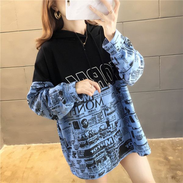 Γυναικεία μπλούζα σε τρία χρώματα με δεσμούς και μοντέλο  με κουκούλα