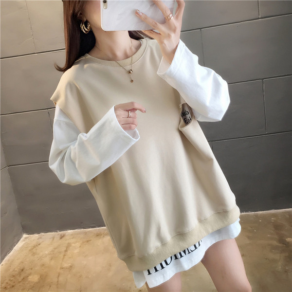 Καθημερινή  γυναικεία μπλούζα σε τρία χρώματα με γράμματα και O-λαιμό