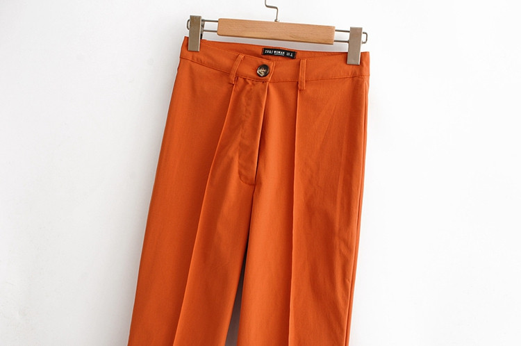 Μακρύ κομψό παντελόνι σε καφέ χρώμα