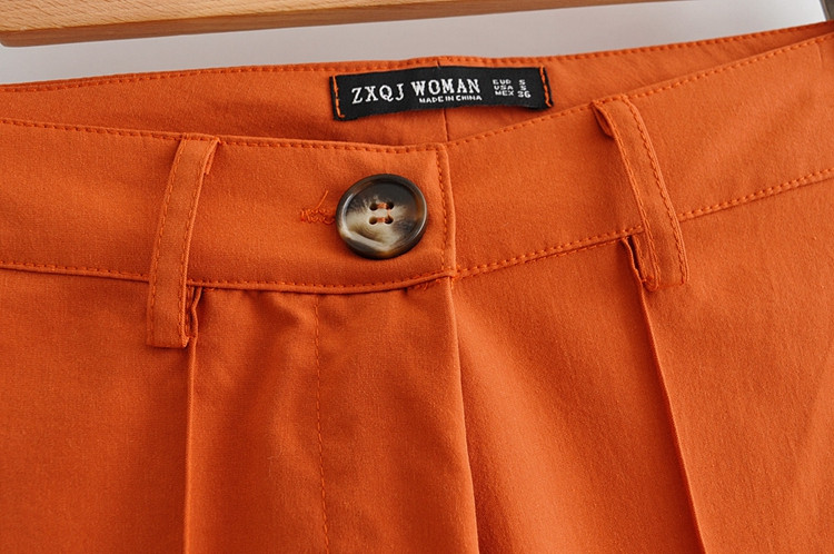 Μακρύ κομψό παντελόνι σε καφέ χρώμα