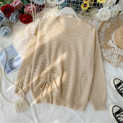 Γυναικείο casual πουλόβερ με O-λαιμό σε διάφορα χρώματα