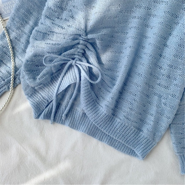 Γυναικείο casual πουλόβερ με O-λαιμό σε διάφορα χρώματα