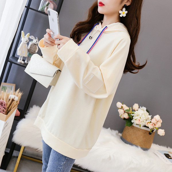 Καθημερινή  γυναικεία μπλούζα με κουκούλα και κορδόνια- σε τέσσερα χρώματα