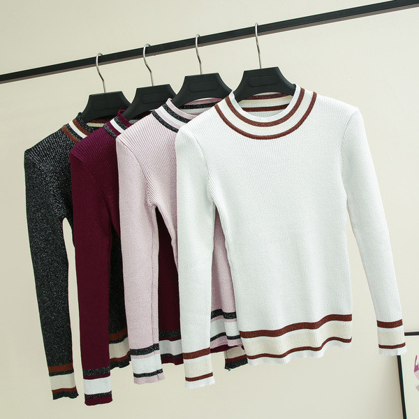 Μοντέρνα γυναικεία μπλούζα με γυαλιστερό αποτέλεσμα - σε πολλά χρώματα