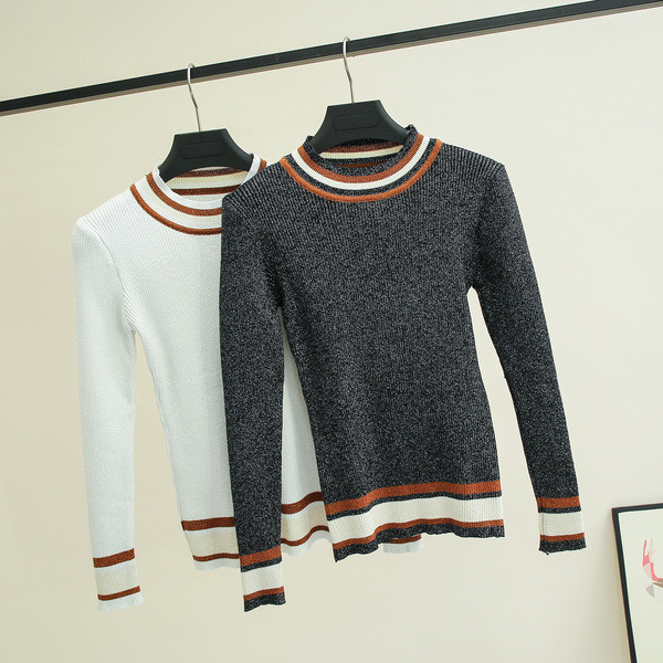 Μοντέρνα γυναικεία μπλούζα με γυαλιστερό αποτέλεσμα - σε πολλά χρώματα