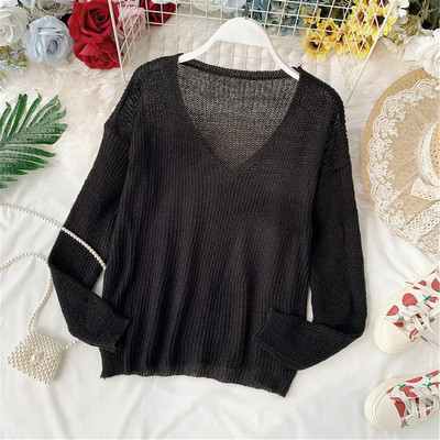 Γυναικεία μπλούζα με V-λαιμό σε διάφορα χρώματα