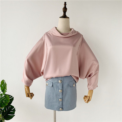 Γυναικεία μοντέρνα μπλούζα με φαρδιά μανίκια σε διάφορα χρώματα