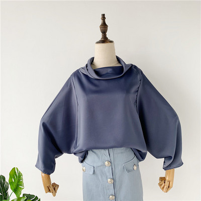 Γυναικεία μοντέρνα μπλούζα με φαρδιά μανίκια σε διάφορα χρώματα