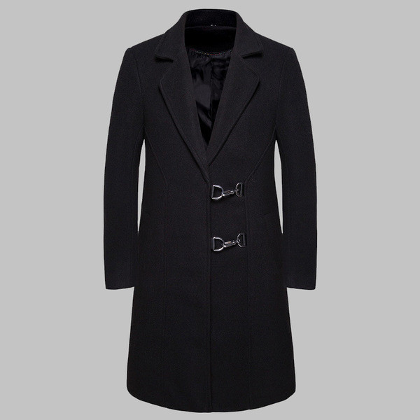 Μοντέρνο ανδρικό μακρύ παλτό σε τρία χρώματα