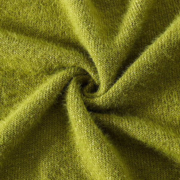 Χνουδωτό γυναικείο πουλόβερ με μακριά μανίκια  σε διάφορα χρώματα