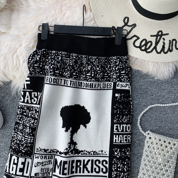 Γυναικεία φούστα με ψηλή και ελαστική μέση