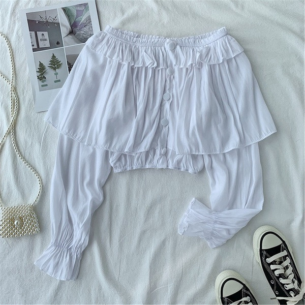 Γυναικεία μπλούζα - κοντό  μοντέλο σε κίτρινο, μαύρο και άσπρο χρώμα