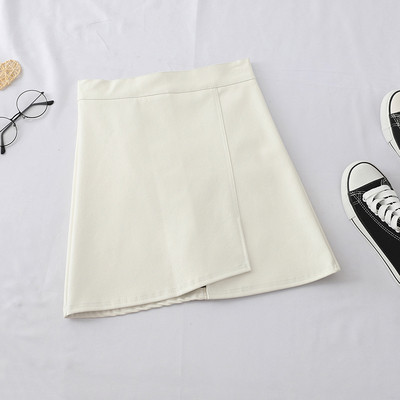 Μοντέρνα  έκο δερμάτινη γυναικεία φούστα σε διάφορα χρώματα