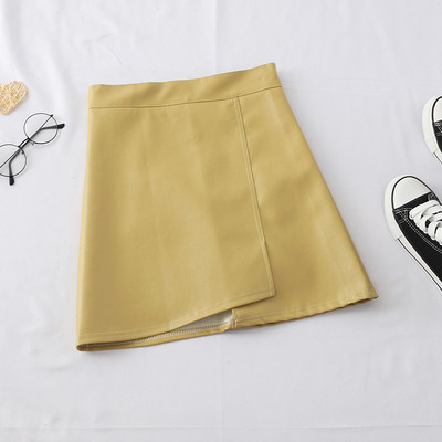 Μοντέρνα  έκο δερμάτινη γυναικεία φούστα σε διάφορα χρώματα